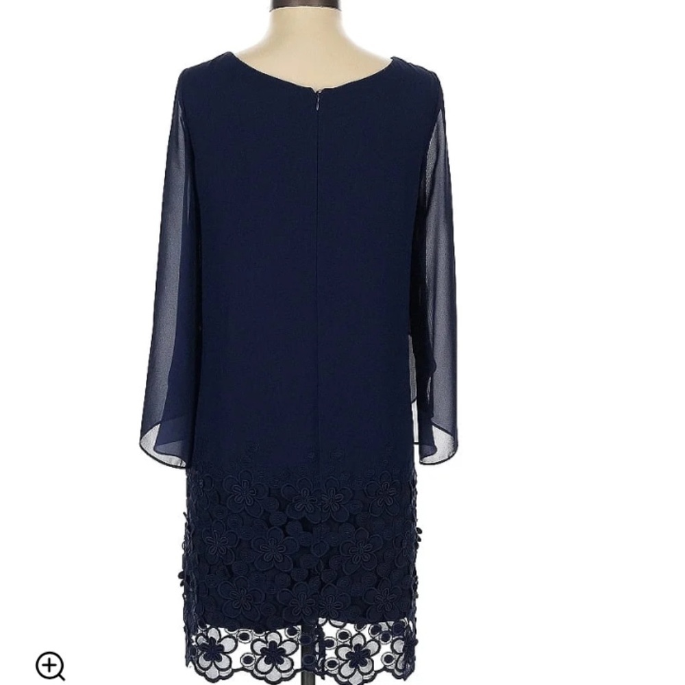 NEW Tahari Navy shift dress, 6P. G960 - Picture 2 of 3